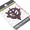 Mobile Suit Gundam Emblem Sticker GD-29RD Red