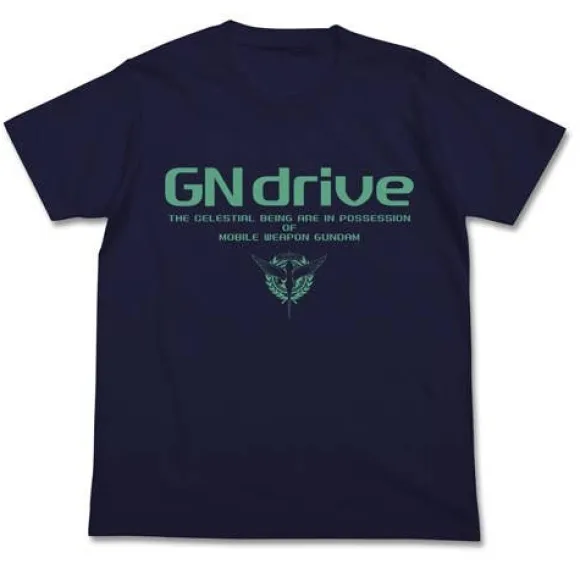 Mobile Suit Gundam 00: GN Drive T-shirt / Navy - L