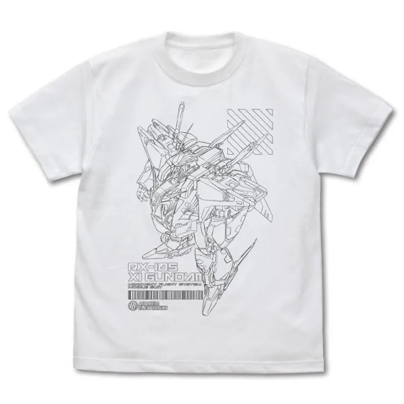 Mobile Suit Gundam Hathaway's Flash: Quess Gundam T-Shirt / White-Xl