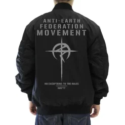 Mobile Suit Gundam: Hathaway's Flash: Mafty MA 1 Jacket Black L