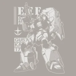 Mobile Suit Gundam: Hathaway's Flash: Gustav Karl 00 T-shirt LIGHT GRAY M