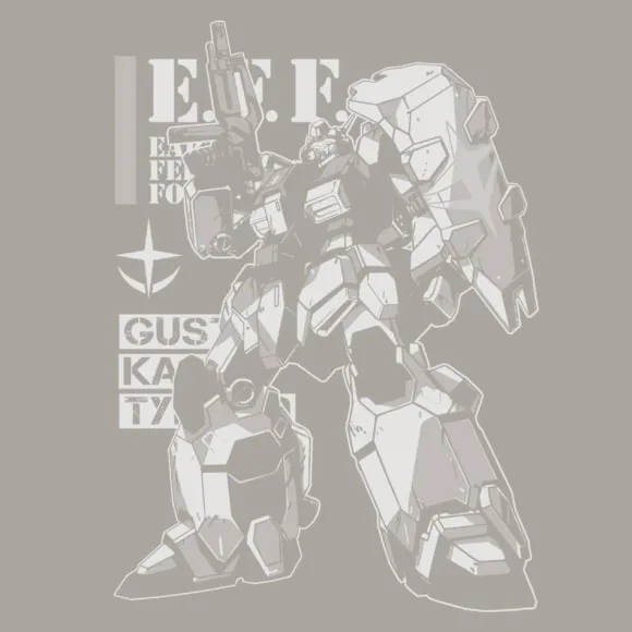 Mobile Suit Gundam Hathaway's Flash: Gustav Karl Type 00 T-Shirt / Light Gray-M