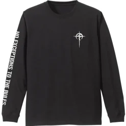 Mobile Suit Gundam: Hathaway's Flash: Mafty Sleeve Rib Long Sleeve T-shirt Black S