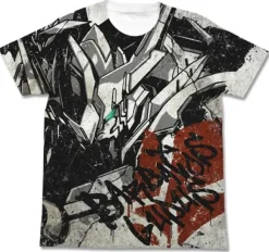 Mobile Suit Gundam: Iron-Blooded Orphans: Gundam Barbatos Lupus Full Graphic T-Shirt: White-XL