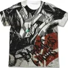 Mobile Suit Gundam: Iron-Blooded Orphans: Gundam Barbatos Lupus Full Graphic T-Shirt: White-M