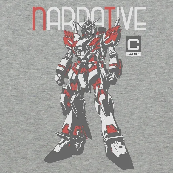 Mobile Suit Gundam Narrative: Narrative Gundam C Equipment T-shirt MIX GRAY XL
