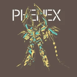 Mobile Suit Gundam Narrative: Unicorn Gundam Unit 3 Phenex T-shirt CHARCOAL L
