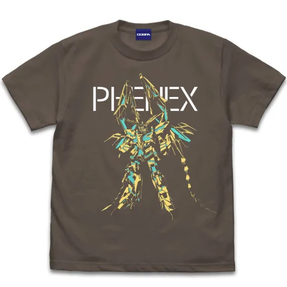 Mobile Suit Gundam Narrative: Unicorn Gundam Unit 3 Phenex T-shirt CHARCOAL L