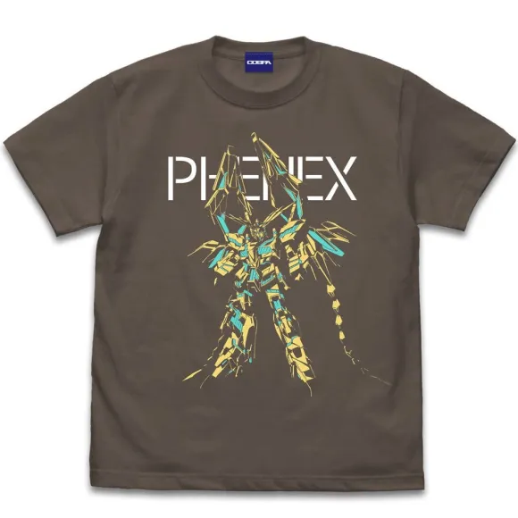 Mobile Suit Gundam Narrative: Unicorn Gundam Unit 3 Phenex T-shirt CHARCOAL M