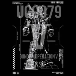 Mobile Suit Gundam: Operation V RX 78 2 Gundam T-Shirt Black S