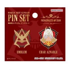Mobile Suit Gundam Pin Set GS14 Char Aznable & A12