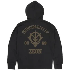 Mobile Suit Gundam: Principality Of Zeon Zip Hoodie Ver2.0 / Black-M