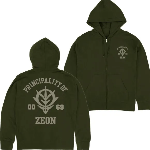 Mobile Suit Gundam: Principality Of Zeon Zip Hoodie Ver2.0 / Moss-M