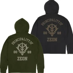Mobile Suit Gundam: Principality Of Zeon Zip Hoodie Ver2.0 / Moss-XL