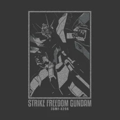 Mobile Suit Gundam Seed Destiny: Strike Freedom Gundam T-Shirt / Sumi-XL