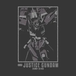 Mobile Suit Gundam Seed Destiny: Infinite Justice Gundam T-Shirt / Sumi-Xl