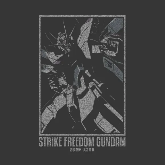 Mobile Suit Gundam SEED DESTINY: Strike Freedom Gundam T-shirt Sumi M