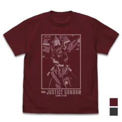 Mobile Suit Gundam SEED DESTINY: Infinite Justice Gundam T-shirt Burgundy S