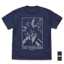 Mobile Suit Gundam SEED DESTINY: Strike Freedom Gundam T-shirt Indigo XL