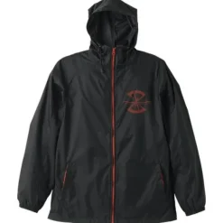 Mobile Suit Gundam SEED: Z.A.F.T Hooded Windbreaker / Black x Red - XL