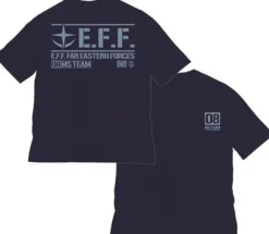 Mobile Suit Gundam: The 08th MS Team Big Silhouette T-shirt Navy L
