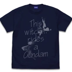 Mobile Suit Gundam The Witch From Mercury: Suletta & Miorine T-shirt NAVY XL