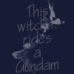 Mobile Suit Gundam The Witch From Mercury: Suletta & Miorine T-shirt NAVY XL