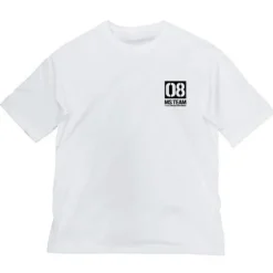 Mobile Suit Gundam 08th MS Platoon: 08th MS Platoon Big Silhouette T-Shirt / White-XL