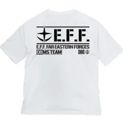 Mobile Suit Gundam 08th MS Platoon: 08th MS Platoon Big Silhouette T-Shirt / White-XL