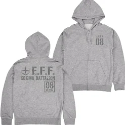 Mobile Suit Gundam 08th MS Platoon: Zip Hoodie / Mix Gray-L
