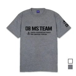 Mobile Suit Gundam 08th MS Platoon: 08th MS Platoon Heavyweight T-Shirt / Mix Gray-M