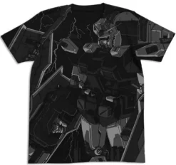 Mobile Suit Gundam Thunderbolt Full Armor Gundam All Print T-shirt Black M