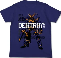 Mobile Suit Gundam UC: Banshee Destroy Mode T-Shirt: Night Blue-M