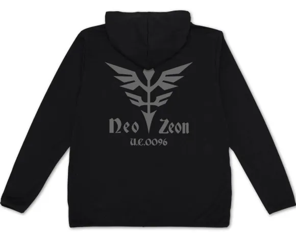 Mobile Suit Gundam UC: Neo Zeon Thin Dry Hoodie BLACK L