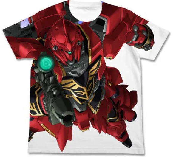 Mobile Suit Gundam Uc (Unicorn): Sinanju Full Graphic T-Shirt / White-Xl