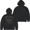 Mobile Suit Gundam Uc (Unicorn): Neo Zeon U.C.0096 Zip Hoodie / Black-XXL