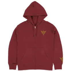 Mobile Suit Gundam Uc (Unicorn): Neo Zeon U.C.0096 Zip Hoodie / Burgundy-XL