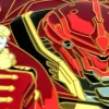 Mobile Suit Gundam Unicorn: Engraving Metal Art Sticker 2 Full Frontal & Sinanju