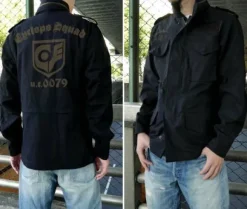 Mobile Suit Gundam 0080: War in the Pocket: Cyclops Squad M-65 Jacket: Black - XL