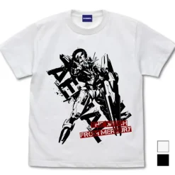 Mobile Suit Gundam Witch Of Mercury: Gundam Aerial T-Shirt / White-M
