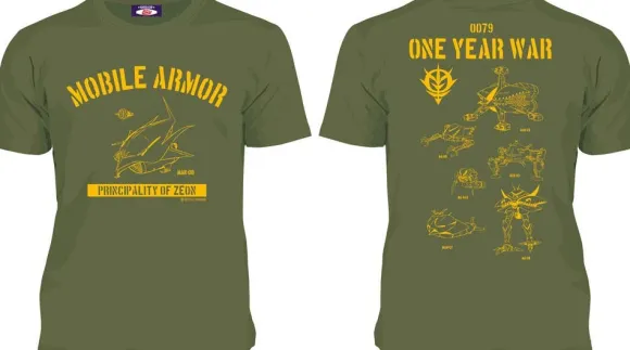 Mobile Suit Gundam x October Beast Zeon All Mobile Armor T-shirt (S)