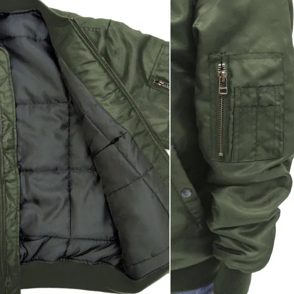 Mobile Suit Gundam: Zeon Armed Forces MA-1 Jacket Moss XL