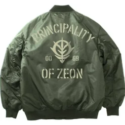 Mobile Suit Gundam: Zeon Armed Forces MA-1 Jacket Moss XL