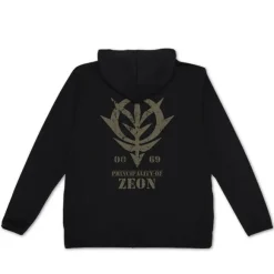 Mobile Suit Gundam: Zeon Armed Forces Thin Dry Hoodie BLACK M