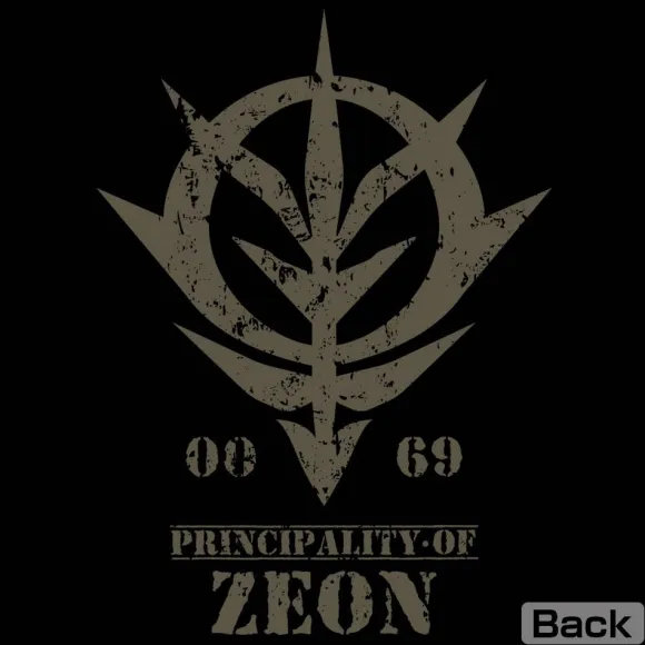 Mobile Suit Gundam: Zeon Armed Forces Thin Dry Hoodie BLACK M