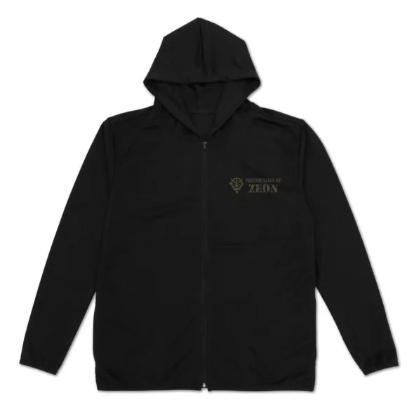 Mobile Suit Gundam: Zeon Armed Forces Thin Dry Hoodie BLACK M