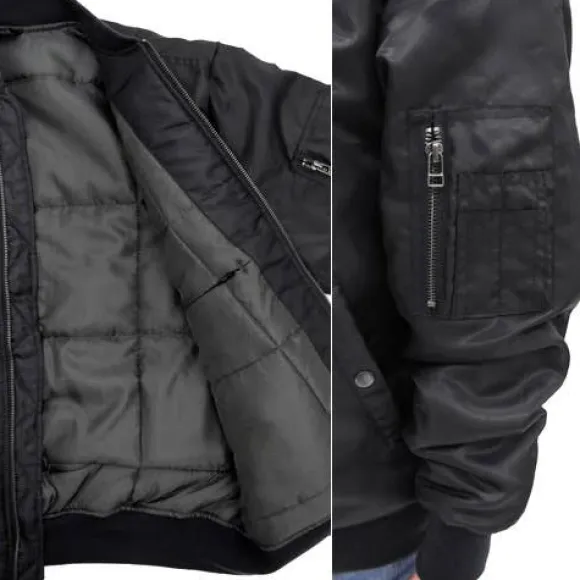 Mobile Suit Gundam: Zeon Army MA-1 Jacket: Black - XL