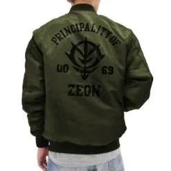 Mobile Suit Gundam: Zeon Army MA-1 Jacket: Moss - S