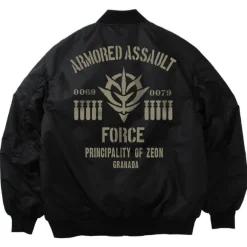 Mobile Suit Gundam: Zeon Assault Mobile Army MA-1 Jacket Black M