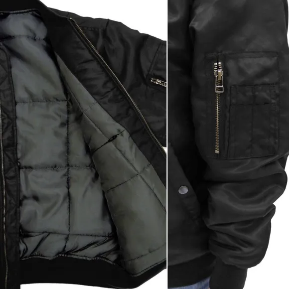 Mobile Suit Gundam: Zeon Assault Mobile Army MA-1 Jacket Black M